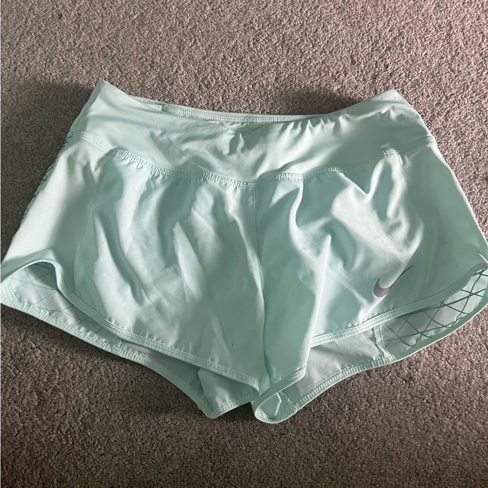 Aqua blue Nike shorts